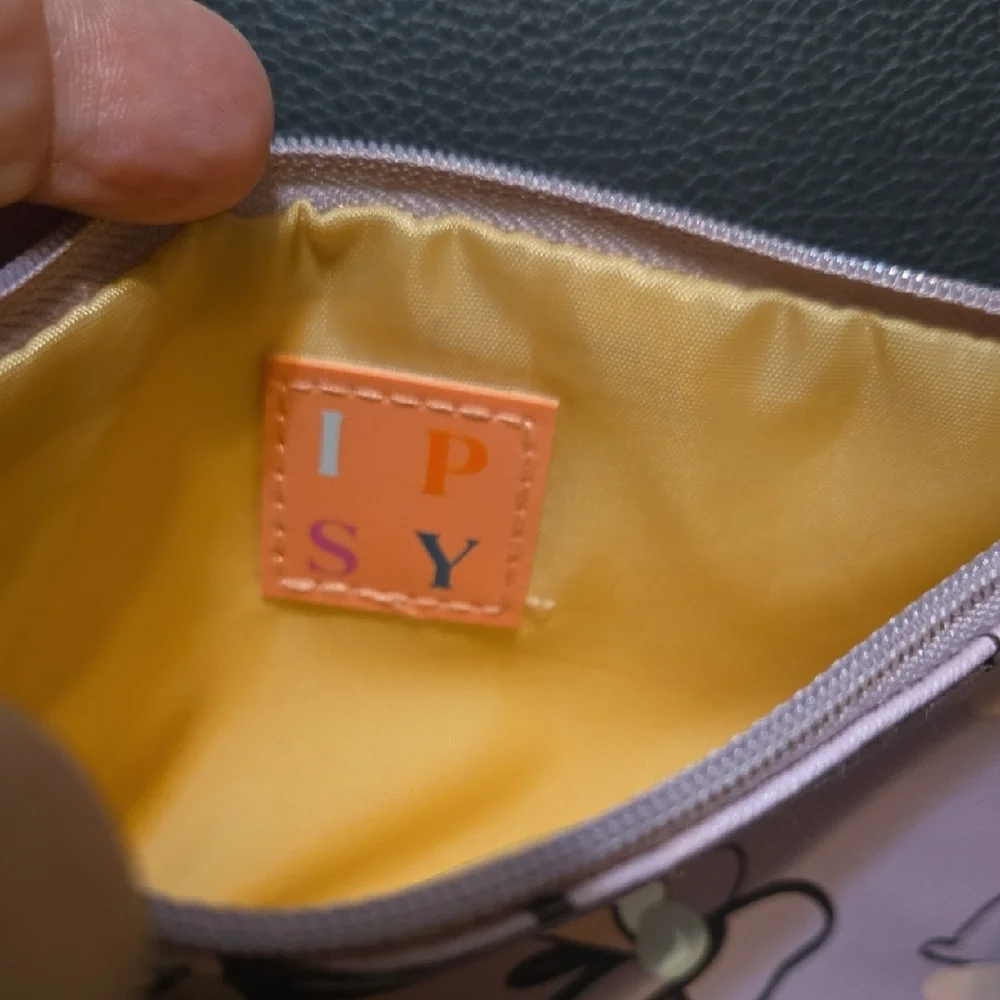 Ipsy Pink Floral Cosmetic Bag